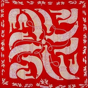 HERMÉS 'Rythons 90' Scarf by Karin Swildens *Mint Condition*